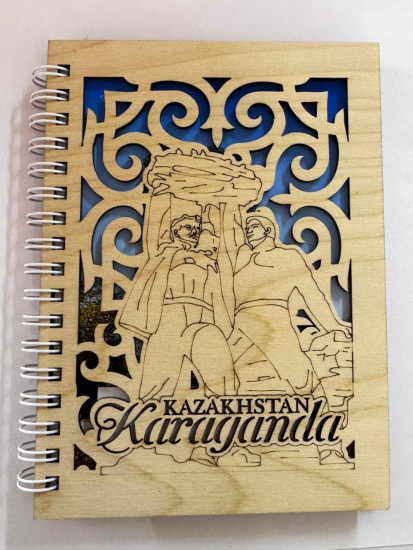 Блокнот деревянный для записей «Караганда»