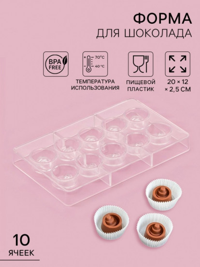 Форма для конфет и шоколада «Конфи»