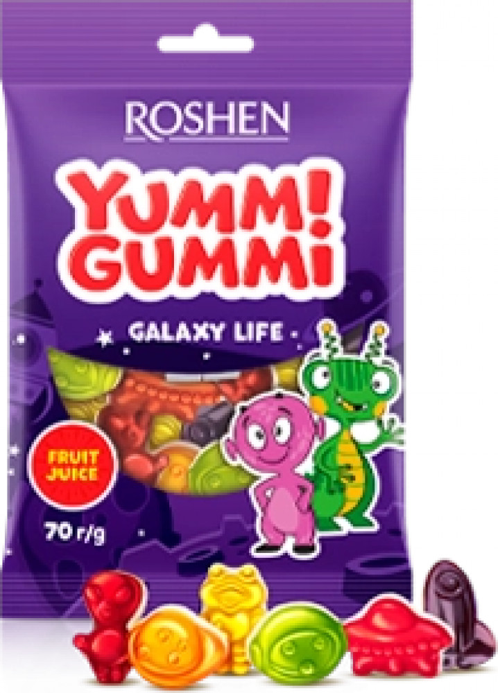 Желейные конфеты «Yummi Gummi Galaxy Life» | Roshen
