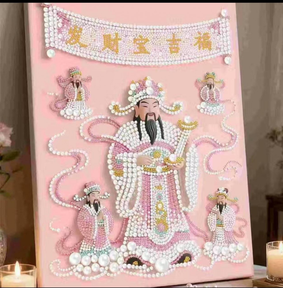 Алмазная мозаика 30*40 "Бог богатства"