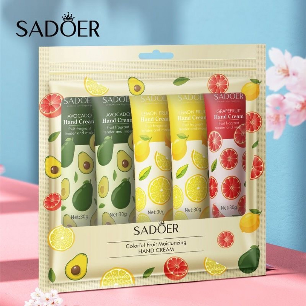 Набор увлажняющих кремов для рук «Colorful Fruit» | SADOER
