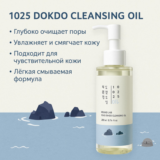 Гидрофильное масло «1025 Dokdo Cleansing Oil»
