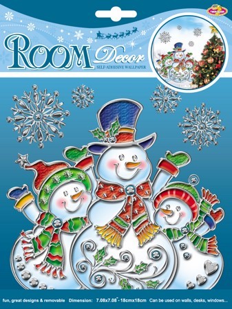 Декор для стен «Три снеговика» | Room Decor