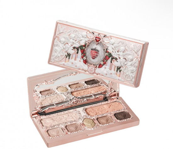Тени для век «Flower knows Strawberry Cupid», оттенок 01 Honey Canele-Earthy neutrals