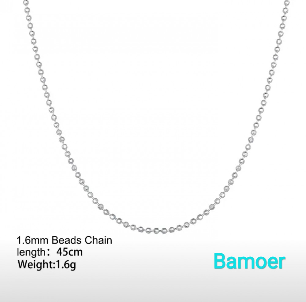 Цепочка из серебра «Beads» | Bamoer
