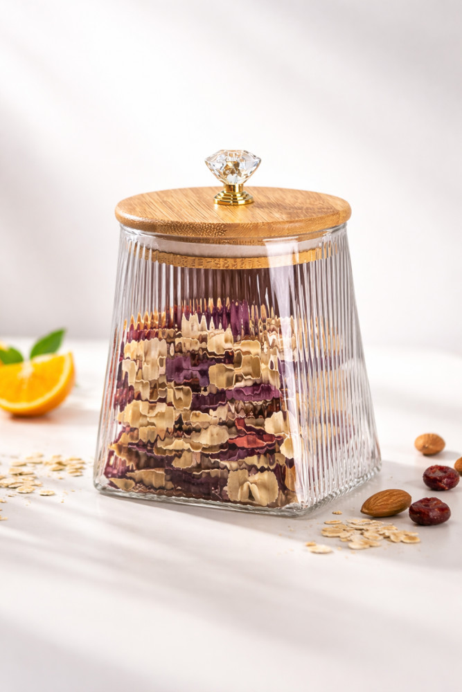 Баночка для сыпучих продуктов с крышкой