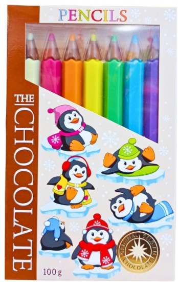 Шоколадные карандаши «Пингвины»
