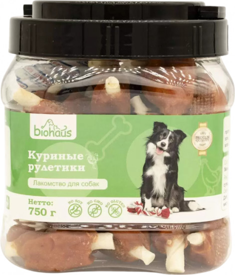 Лакомство для собак «Куриные рулетики»