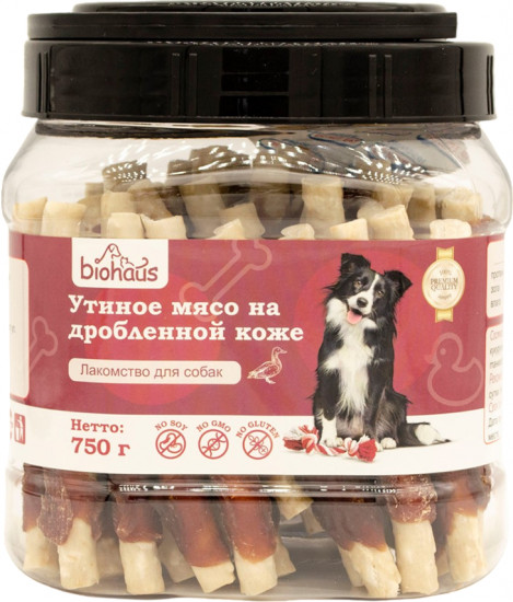 Лакомство для собак «Утиное мясо на дробленной коже»