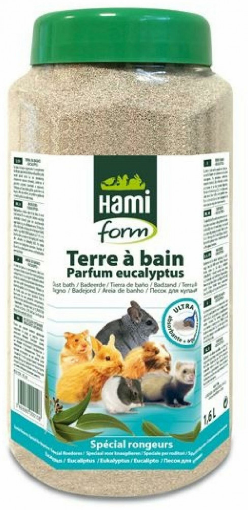 Песок для купания для всех грызунов с ароматом эвкалипта | Hamiform