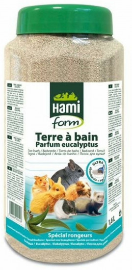 Песок для купания для всех грызунов с ароматом эвкалипта