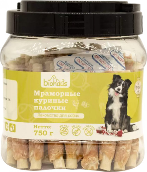 Лакомство для собак «Мраморные куриные палочки»