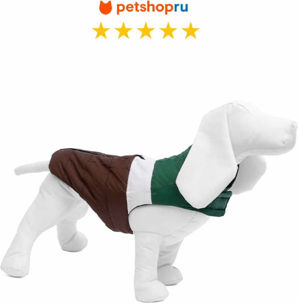 Жилет для собак утепленный на липучках «Форест» | Petshop