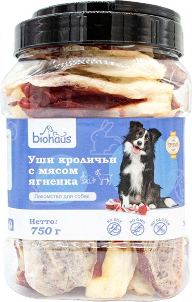 Лакомство для собак «Уши кроличьи с мясом ягненка» | Biohaus
