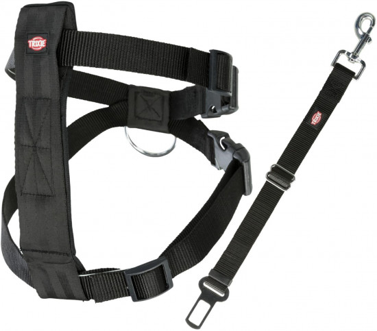 Ремень безопасности для собак со шлейкой