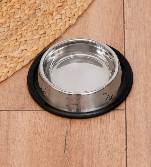 Миска для кошек и собак с прорезиненным дном «Paws & Bones»