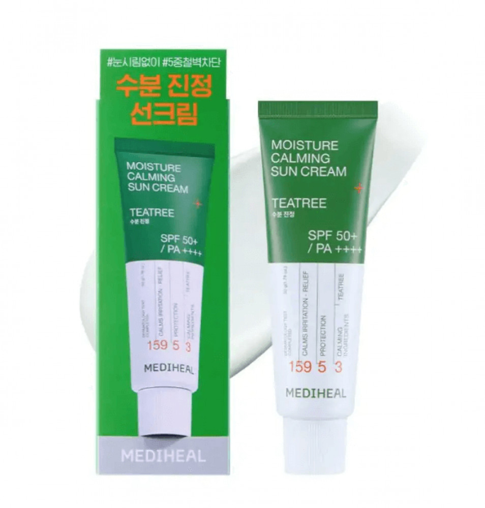 Солнцезащитный крем с чайным деревом «Teatree Moisture Calming Sun Cream»