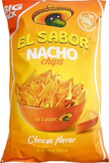 Кукурузные чипсы «Nacho Chips Cheese. Начос со вкусом сыра»