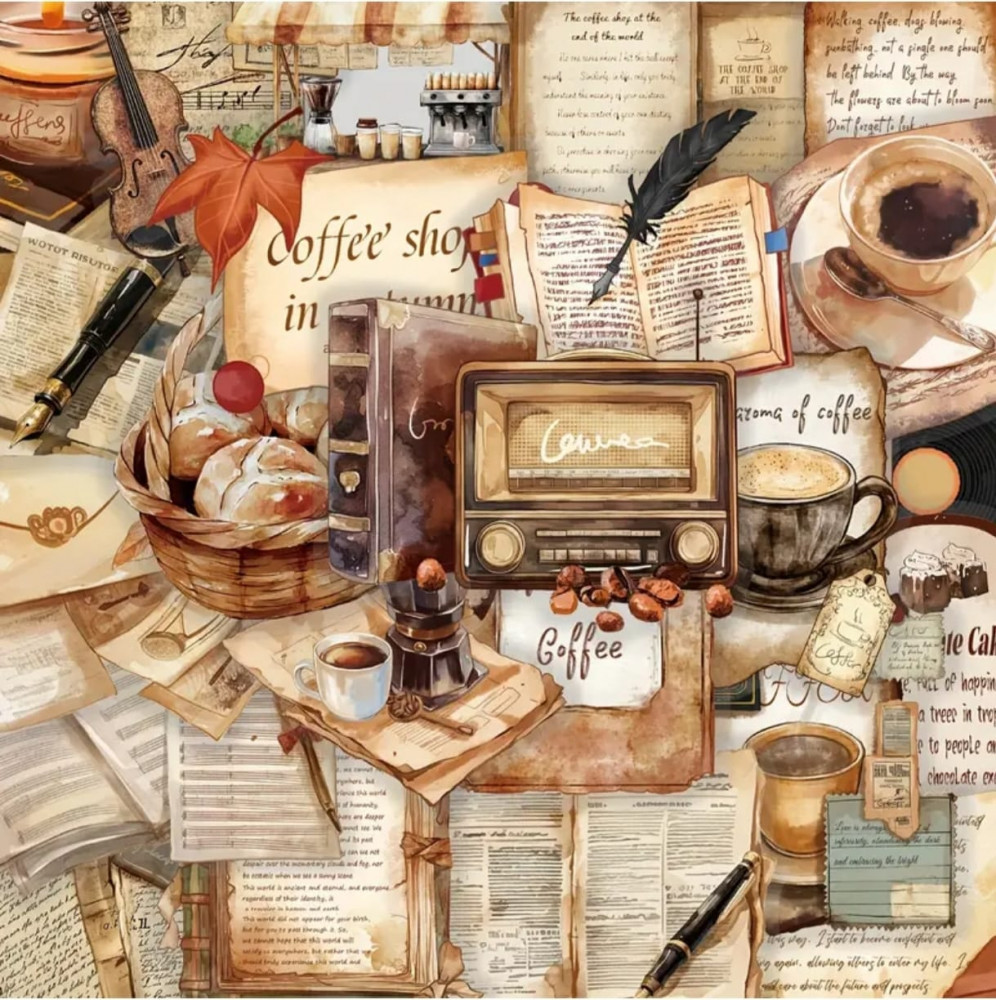 Винтажные прозрачные наклейки | MKZ