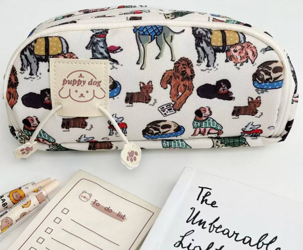 Пенал школьный с собачкам