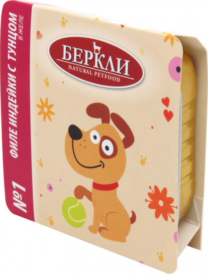 Консервы для собак «Филе индейки с тунцом в желе»