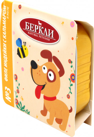Консервы для собак «Филе индейки с кальмаром в желе»