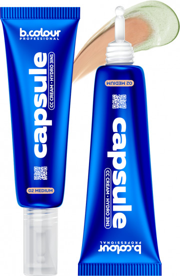 СС крем для лица увлажняющий 3 в 1, оттенок 02 Medium