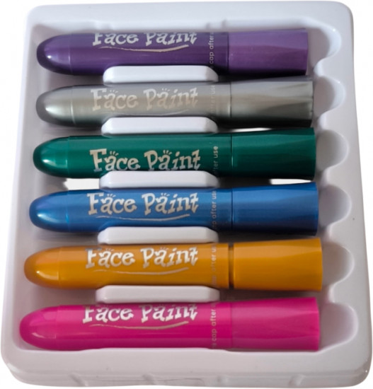 Аквагрим металлик реңкімен