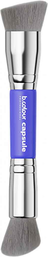 Кисть для макияжа лица 2 в 1 № 03 | Capsule | B.colour Professional