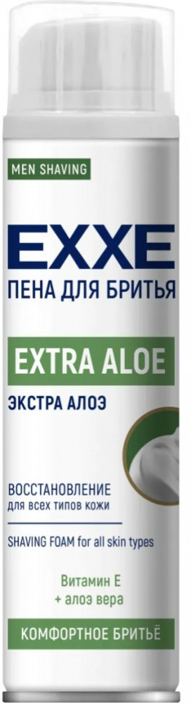 Пена для бритья мужская восстанавливающая с алоэ | EXXE