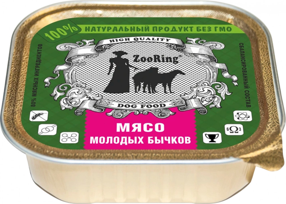 Паштет для собак «Мясо молодых бычков» | ZooRing