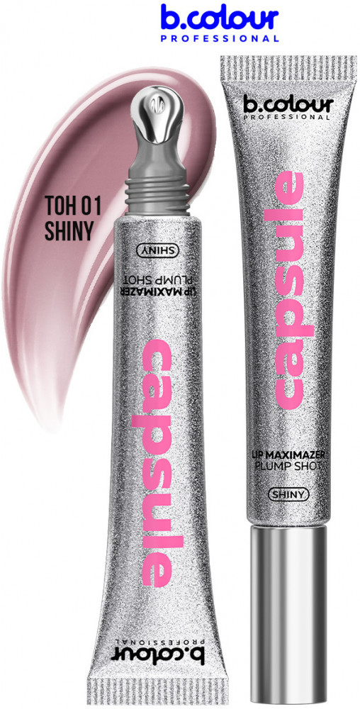 Блеск для губ с эффектом плампинга, тон 01 Shiny | Capsule | B.colour Professional