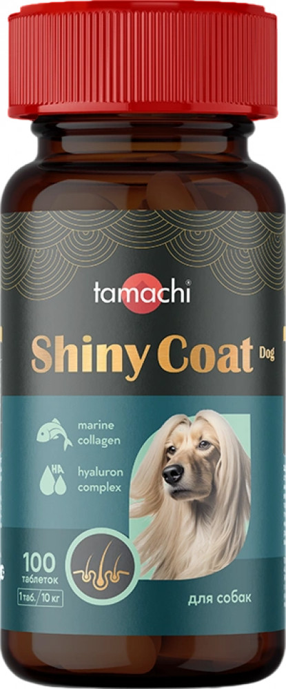 Витамины для собак средних и крупных пород «Shiny Сoat Dog» | Tamachi Pet Company