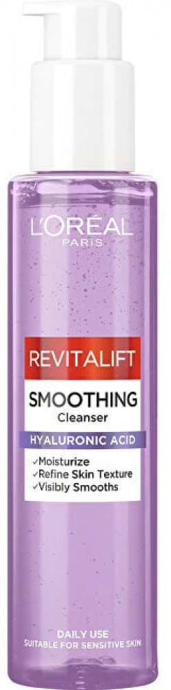 Гель для очищения и увлажнения кожи лица «Smoothing Cleanser Hyaluronic Acid» | Revitalift | L'Oreal Paris