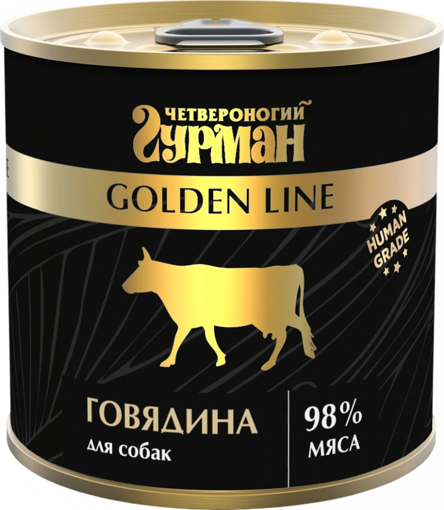Консервы для собак «Говядина» | Golden line | Четвероногий гурман