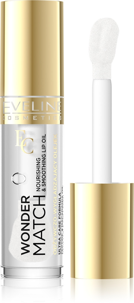 Масло для губ питательное разглаживающее, тон 01 Clear | Wonder match | Eveline Cosmetics