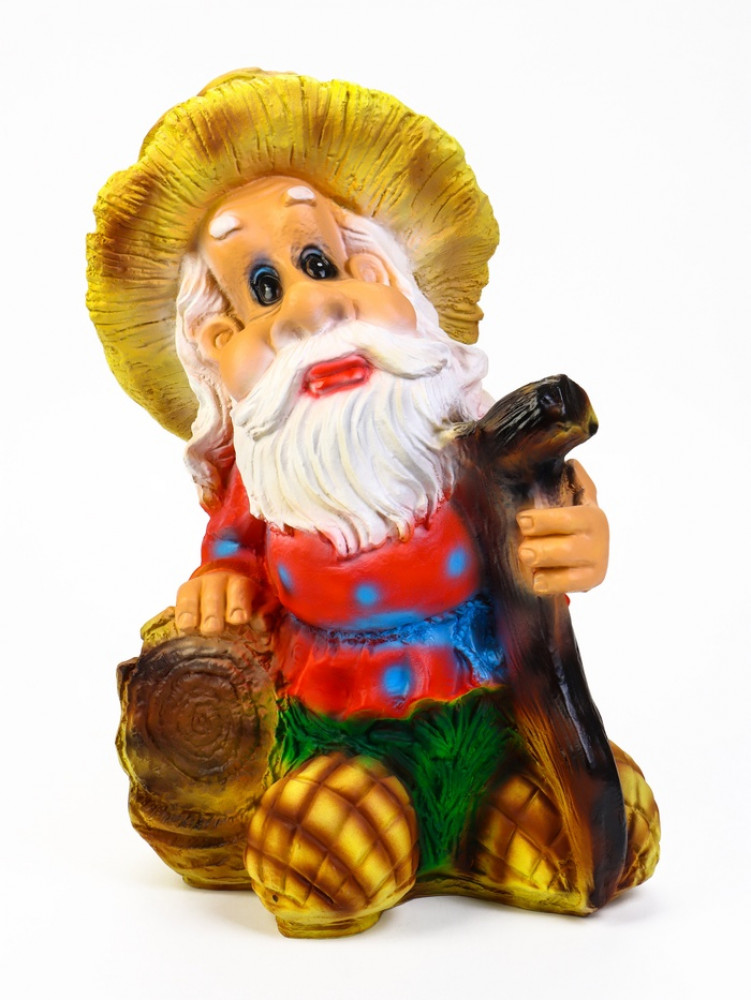 Садовая фигура из полистоуна «Гном - лесовик» | Хорошие сувениры