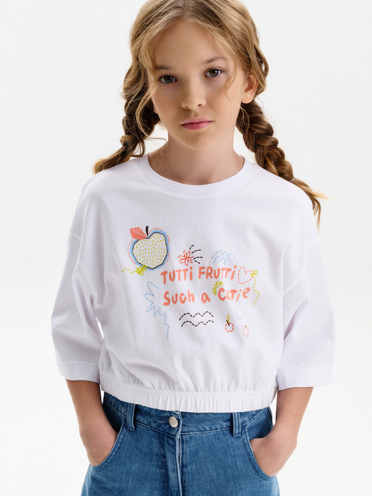 Футболка для девочек кроп-топ | Pelican