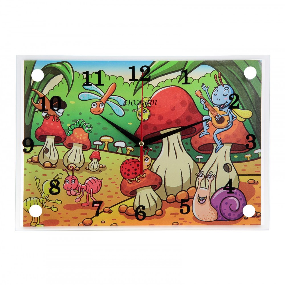 Часы настенные «Веселые грибы» | Сюжет