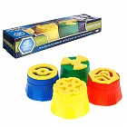 Большой набор пальчиковых красок «Max Steel» с крупными штампами, 4 цвета по 20 мл