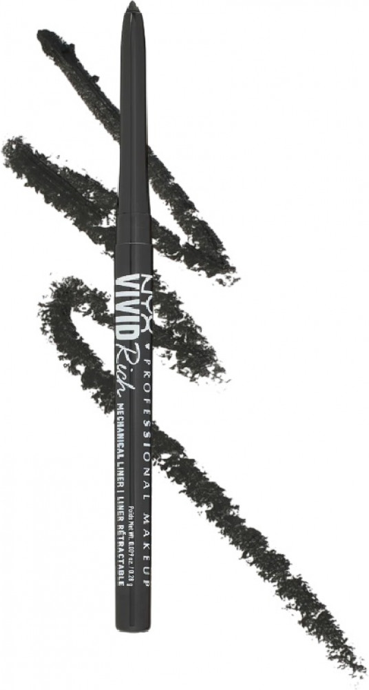 Карандаш для глаз автоматический «Vivid Rich», оттенок 16 Always Onyx | NYX