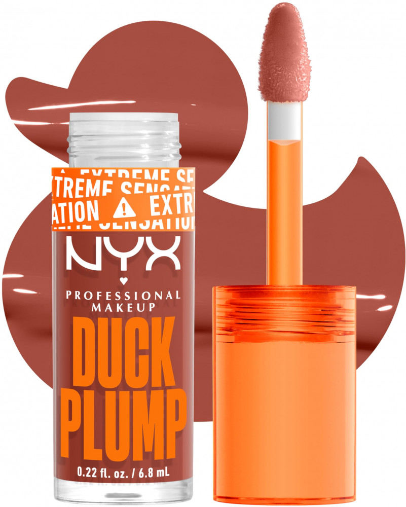 Блеск для губ для придания объема «Duck Plump High Pigment Lip Gloss», тон 05 Brown of Applause | NYX