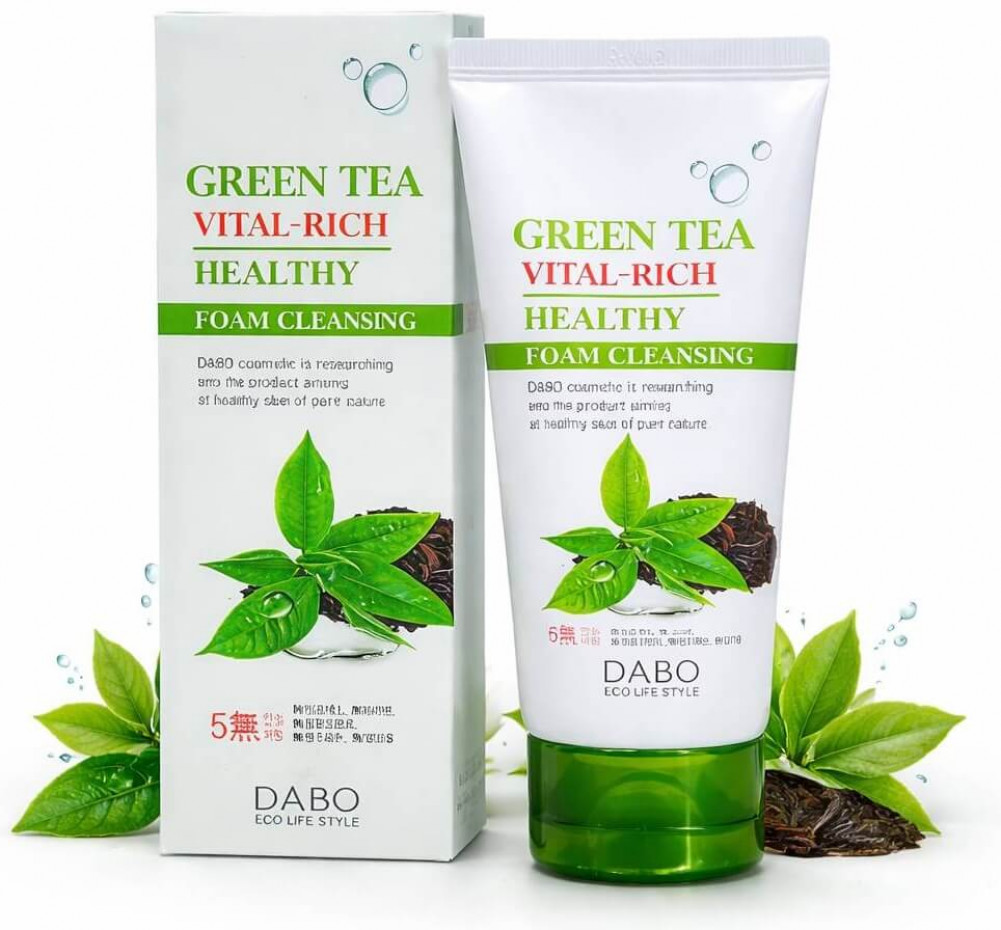 Тонизирующая пенка для умывания с экстрактом зеленого чая «Green Tea Vital-Rich Healthy Foam Cleansing» | DABO