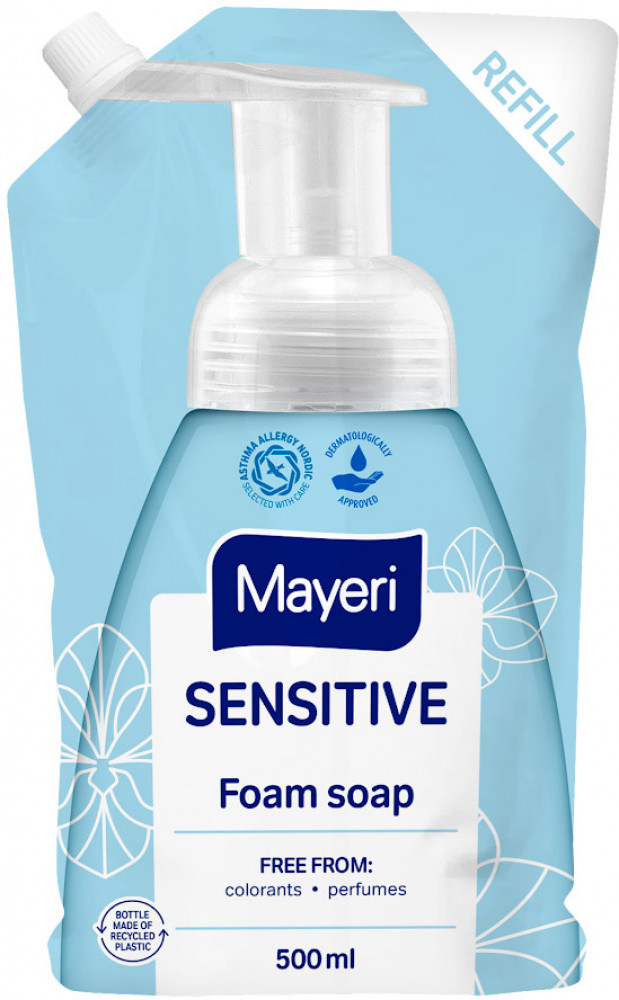 Мыло-пенка гипоаллергенное для рук и тела «Sensitive» | Mayeri