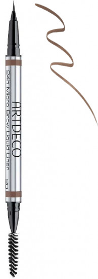Лайнер для бровей «24H Micro Brow Liquid Liner», оттенок 20 Deep Brown