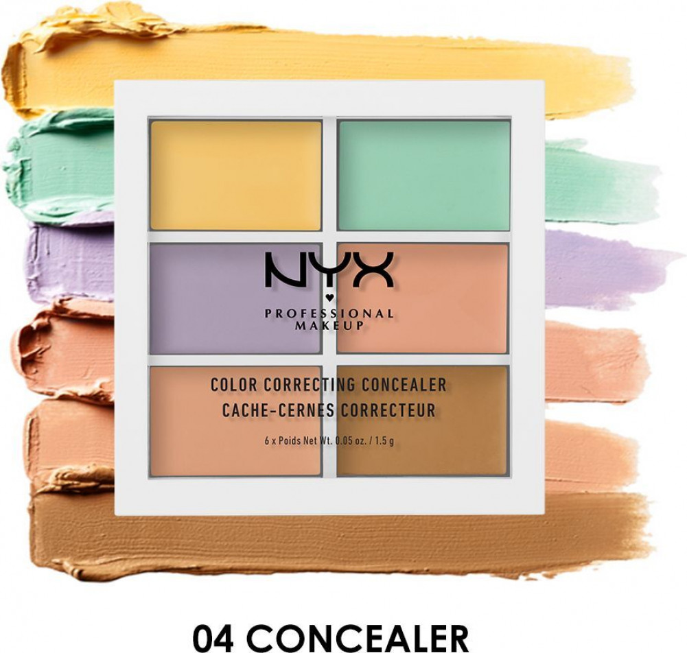 Палетка тональных средств для коррекции лица «Color Correcting Concealer», оттенок 04 | NYX