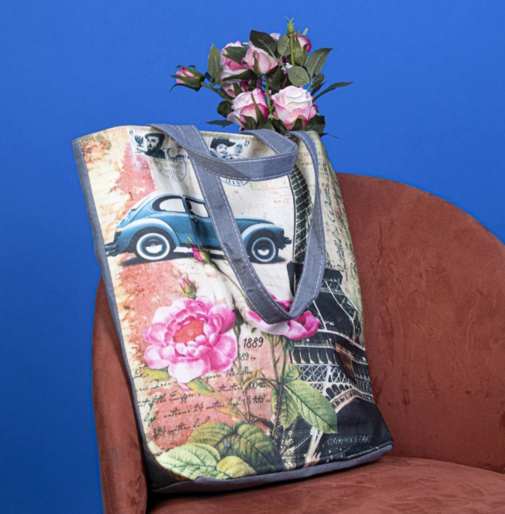 Сумка-шопер женская «Парижский винтаж»