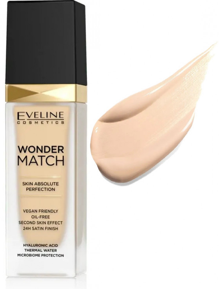 Тональная основа «Wonder Match», оттенок 05 Light | Eveline Cosmetics
