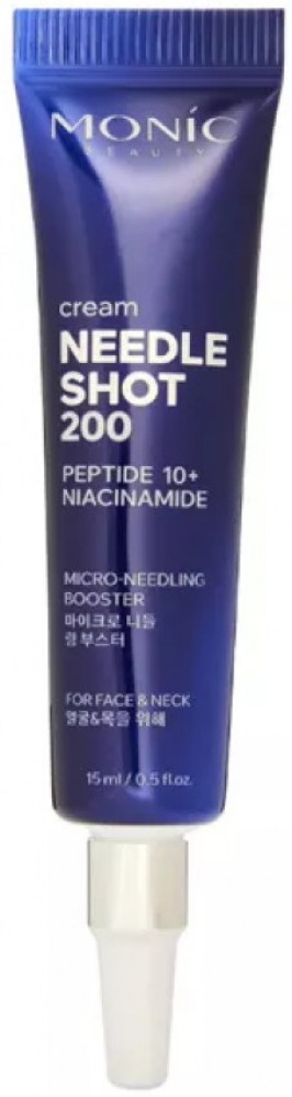 Крем с микроиглами и комплексом 10-ти пептидов «Needle Shot 200» | Monic Beauty