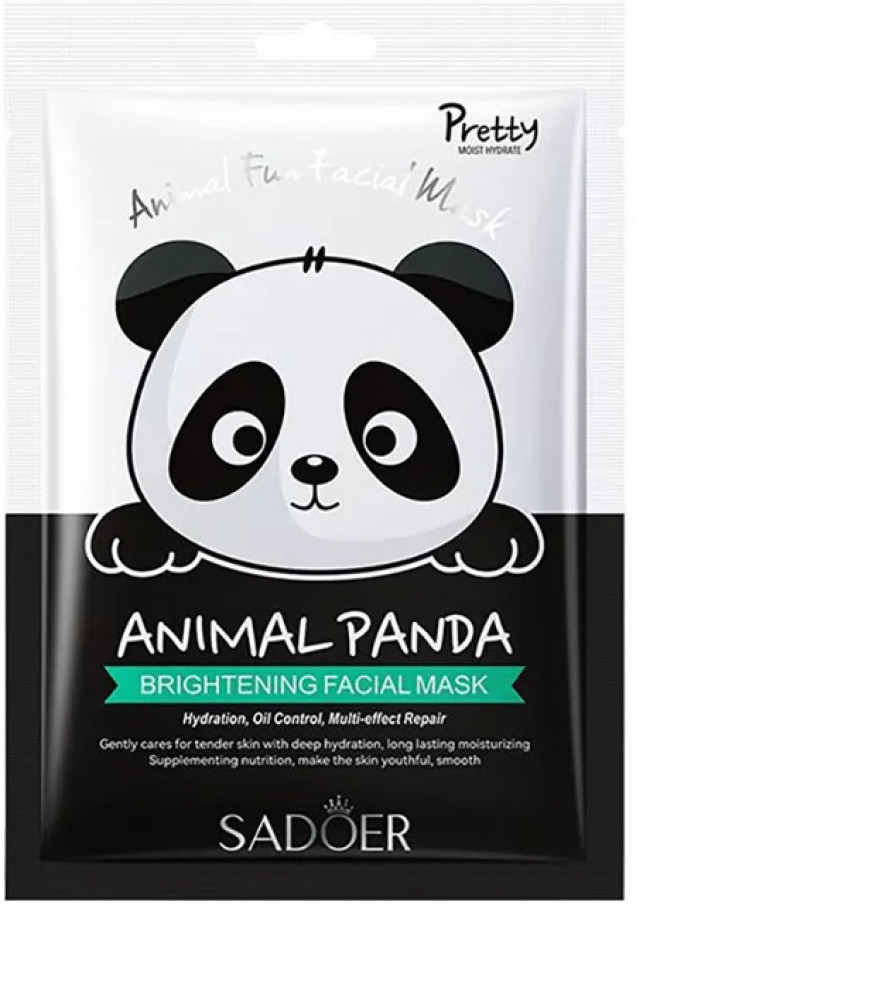 Тканевая маска для лица «Animal Panda Brightening Facia Mask» | SADOER